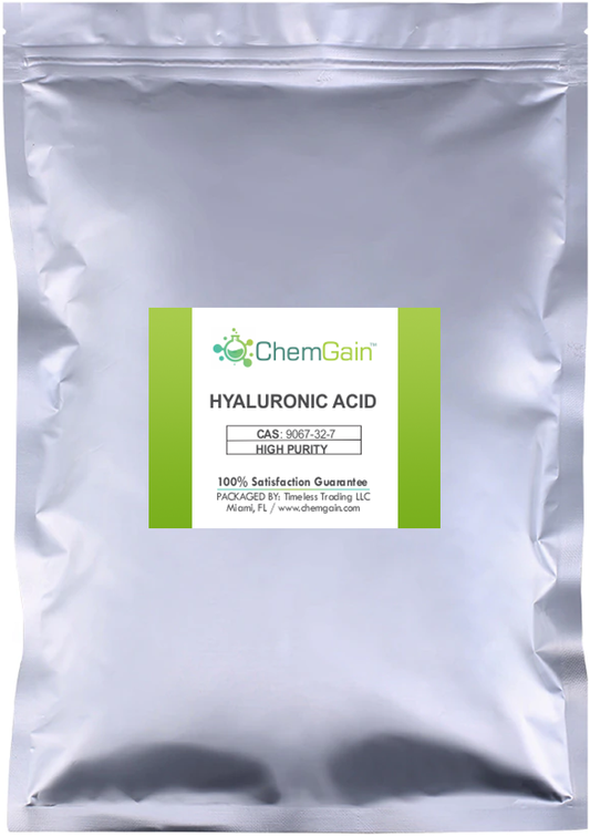 Hyaluronic Acid Powder - Ultra Pure Bulk - Cosmetic Grade - CAS 9067-32-7